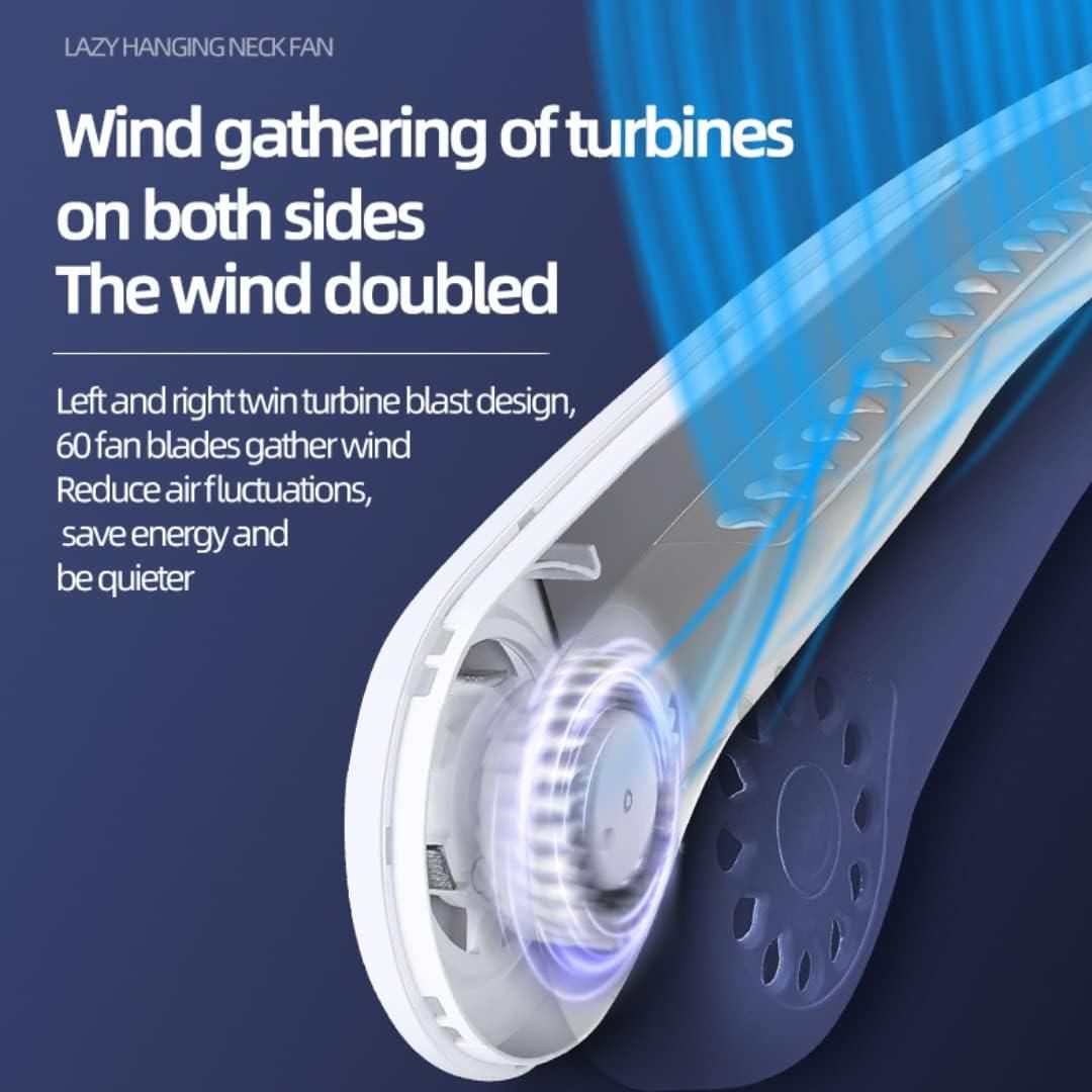 Portable Bladeless Hanging Rechargeable Neck Fan