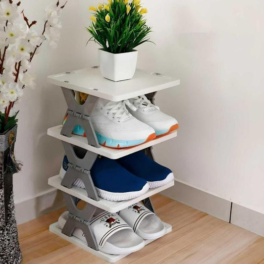 Smart Foldable Shoes Tier Shoe Rack 4 Layer