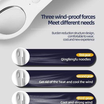 Portable Bladeless Hanging Rechargeable Neck Fan