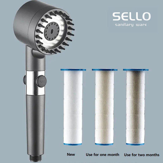 High Pressure Handheld filtration brush Shower