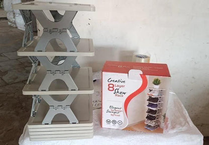 Smart Foldable Shoes Tier Shoe Rack 4 Layer