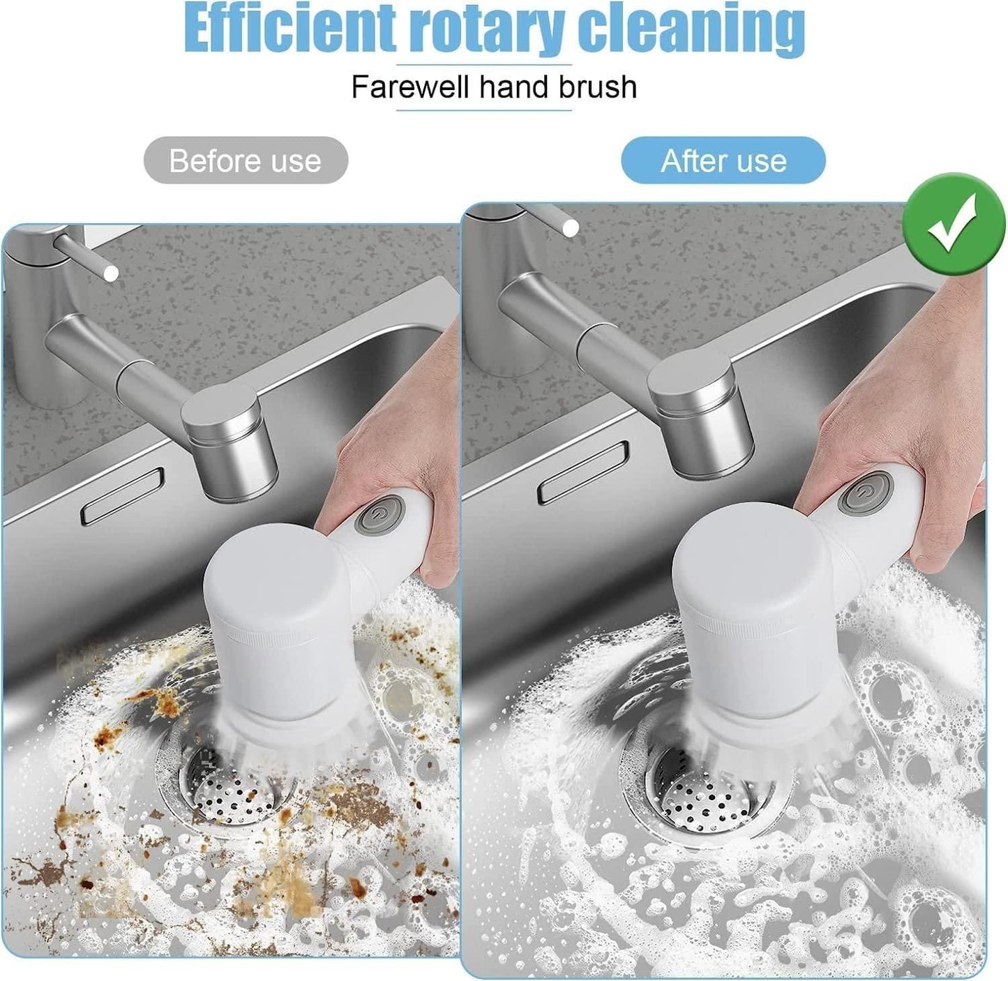 5 in 1 Handheld Bathroom Cleaning Brush Scrubber