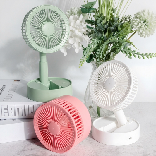 Portable USB Rechargeable Mini Desk Fan